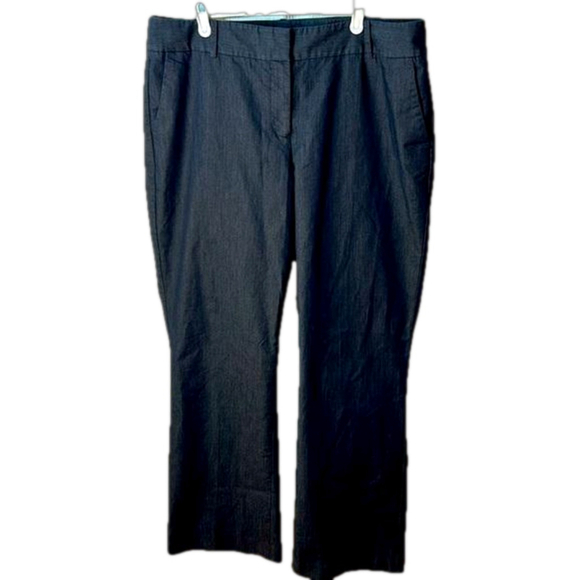 Size 14 Talbots signature cotton blend gray dress pants - Picture 2 of 7